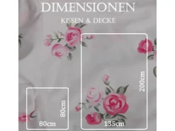 Bestlivings Bettwäsche Mikrofaser 80 x 80 cm & 135 x 200 cm Rose
