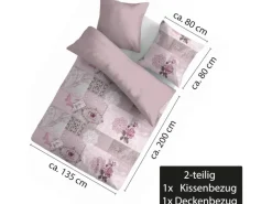Bestlivings Bettwäsche Renforce 80 x 80 cm & 135 x 200 cm Mandarino