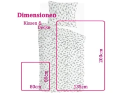 Bestlivings Bettwäsche-Set 135 x 200 cm Spotty Animal Green
