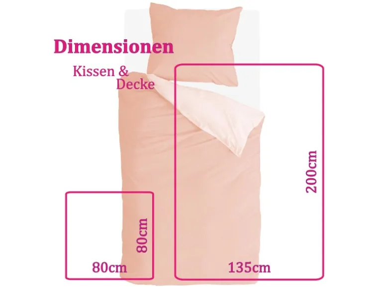 Bestlivings Bettwäsche-Set 135 x 200 cm Side Way Terracotta&White
