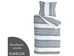 Bestlivings Bettwäsche-Set 135 x 200 cm Two Ways White&Blue