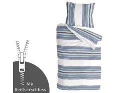 Bestlivings Bettwäsche-Set 135 x 200 cm Two Ways White&Blue