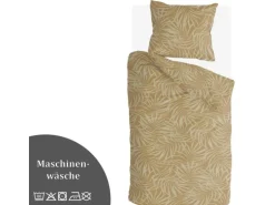 Bestlivings Bettwäsche-Set 135 x 200 cm Sunny Palms Yellow