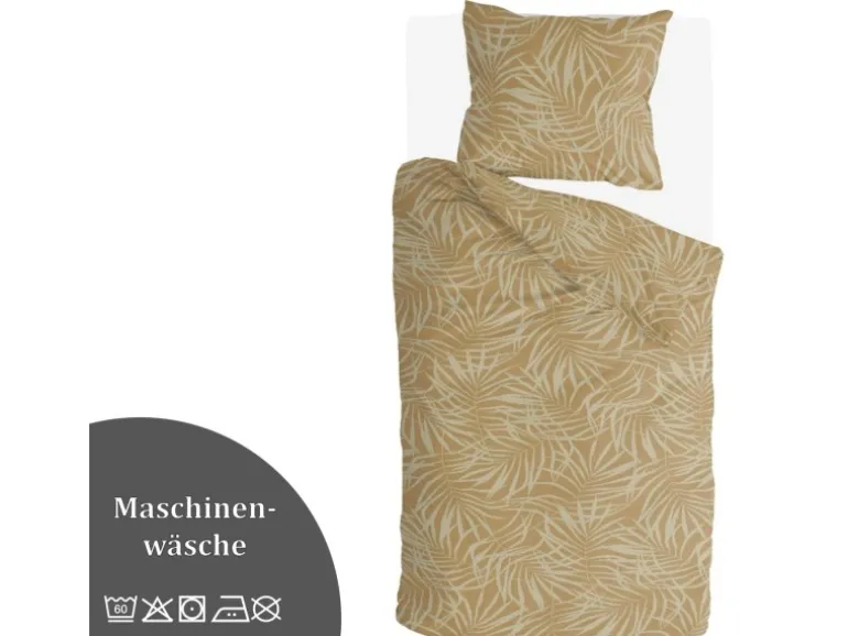 Bestlivings Bettwäsche-Set 135 x 200 cm Sunny Palms Yellow