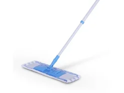 Bestlivings Bodenwischer Komplett Set Mikrofaser Blau Weiß