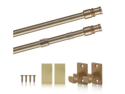 Bestlivings Cafehausstangen Matt Gold 50 bis 75 cm