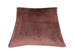 Bestlivings Dekokissen Kuschel Kissenbezug mit Reißverschluss 45 x 45 cm Braun