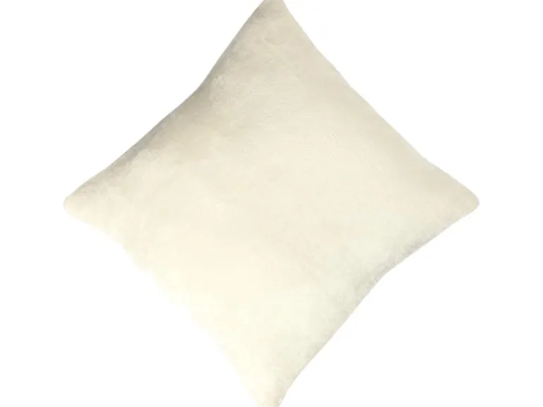 Bestlivings Dekokissen Kuschel Kissenbezug mit Reißverschluss 60 x 60 cm Champagner