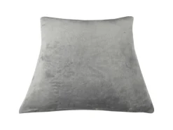 Bestlivings Dekokissen Kuschel Kissenbezug mit Reißverschluss 45 x 45 cm Grau