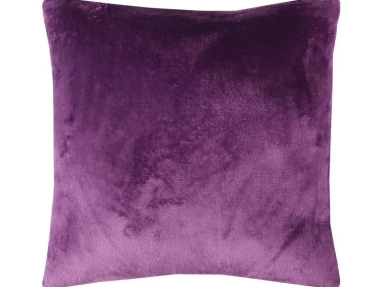 Bestlivings Dekokissen Kuschel Kissenbezug mit Reißverschluss 50 x 50 cm Violett