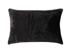 Bestlivings Dekokissen Kuschel Kissenbezug mit Reißverschluss 40 x 60 cm Schwarz