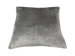Bestlivings Dekokissen Kuschel Kissenbezug mit Reißverschluss 45 x 45 cm Anthrazit 2er Pack