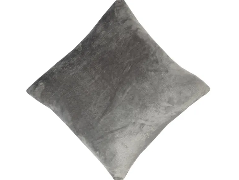 Bestlivings Dekokissen Kuschel Kissenbezug mit Reißverschluss 45 x 45 cm Anthrazit 2er Pack