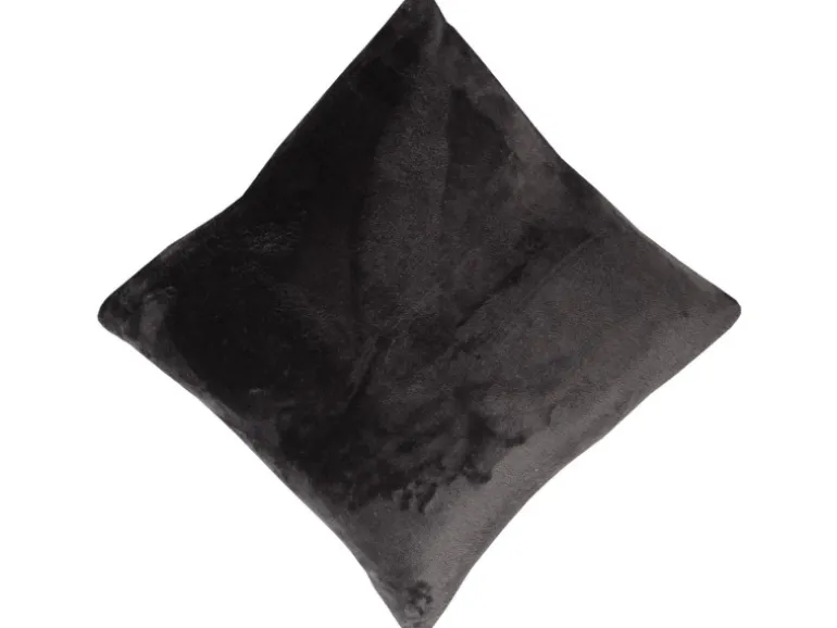 Bestlivings Dekokissen Kuschel Kissenbezug mit Reißverschluss 45 x 45 cm Schwarz