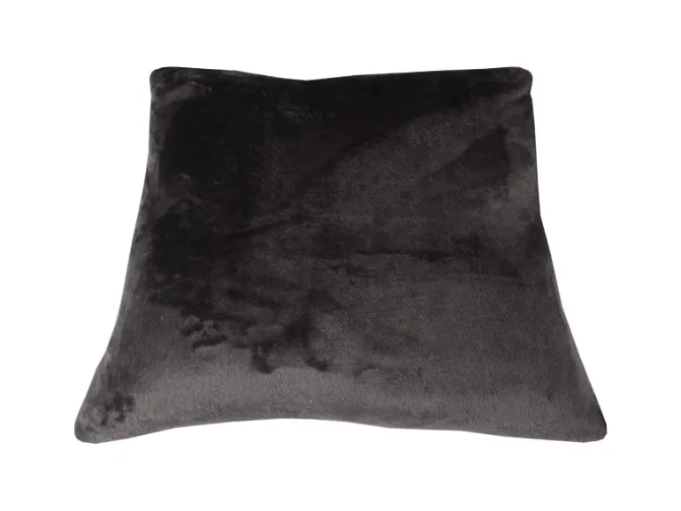 Bestlivings Dekokissen Kuschel Kissenbezug mit Reißverschluss 45 x 45 cm Schwarz