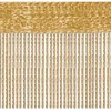 Bestlivings 2er Pack Fadenvorhang Fadengardine Gardine Vorhang 140 cm x 240 cm Gold