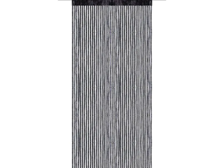 Bestlivings Fadenvorhand Fadengardine Vorhang Gardine Schwarz 90 cm x 200 cm