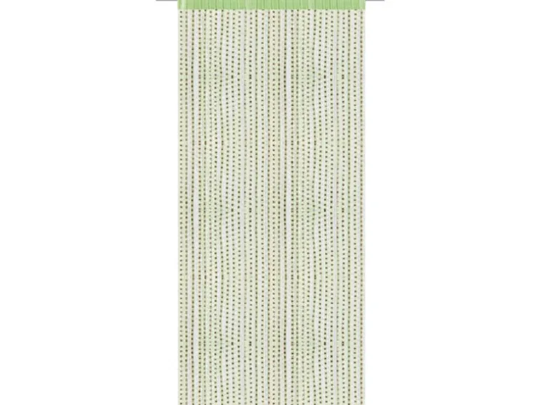 Bestlivings Fadenvorhand Fadengardine Vorhang Gardine Hellgrün 90 cm x 200 cm