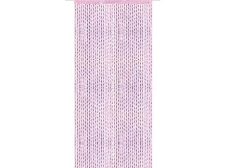 Bestlivings Fadenvorhand Fadengardine Vorhang Gardine Rosa 90 cm x 200 cm