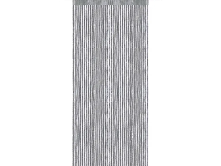 Bestlivings Fadenvorhand Fadengardine Vorhang Gardine Anthrazit 90 cm x 200 cm