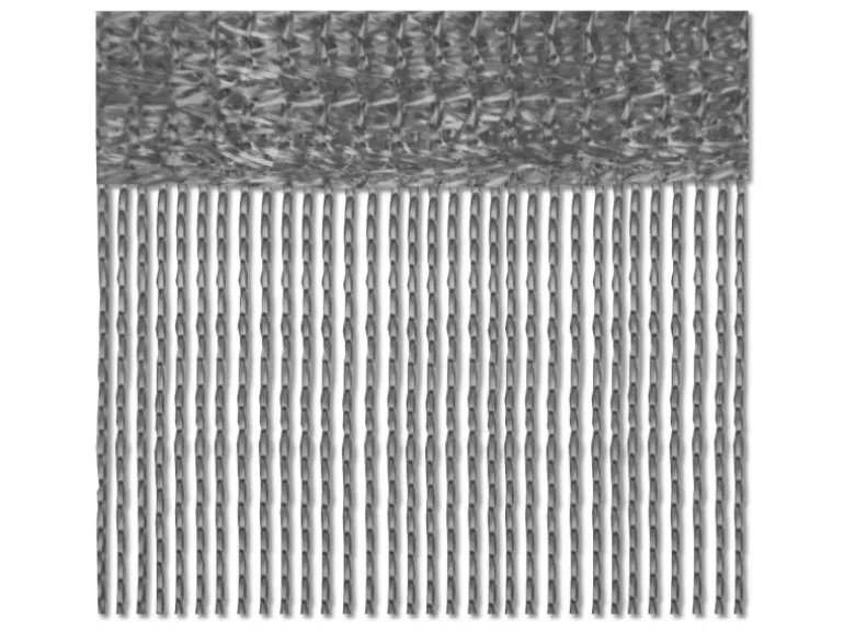 Bestlivings Fadenvorhang Fadengardine Vorhang Gardine Dunkelgrau 90 cm x 245 cm