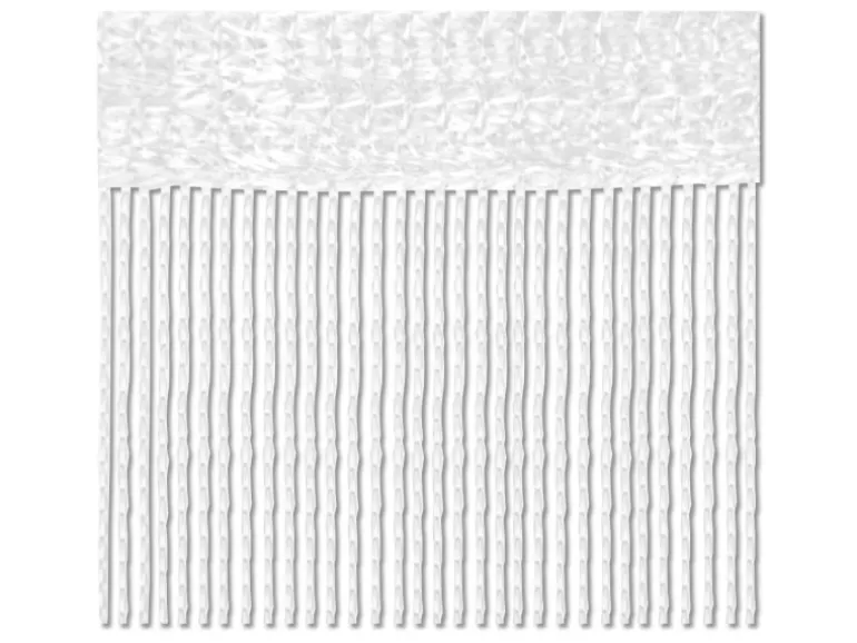 Bestlivings Fadenvorhang Fadengardine Vorhang Gardine Weiß 140 cm x 245 cm