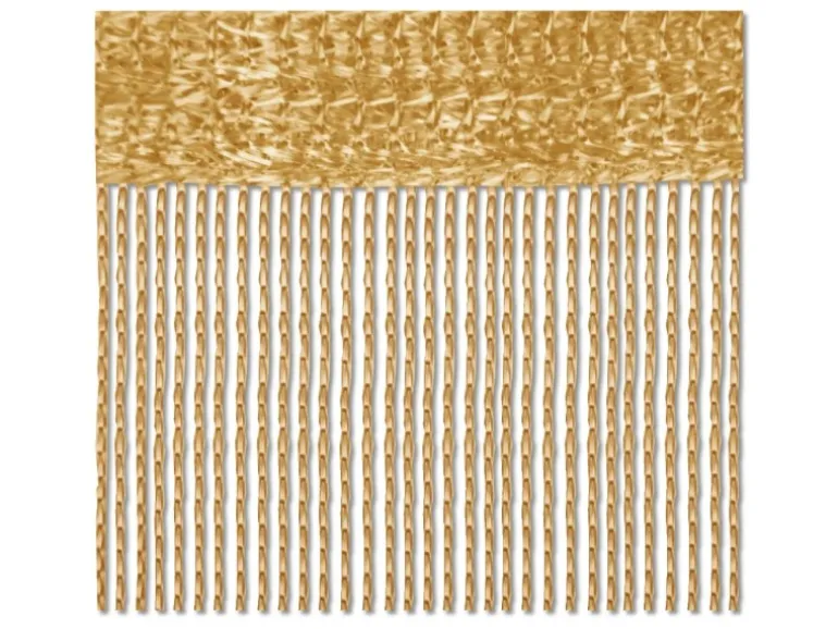 Bestlivings Fadenvorhang Fadengardine Gardine Vorhang 140 cm x 240 cm Gold