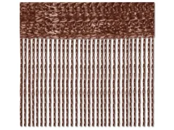 Bestlivings Fadenvorhang Fadengardine Vorhang Gardine Braun 90 cm x 245 cm