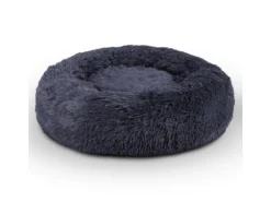 Bestlivings Haustierbett Fluffy Ø50cm Anthrazit Hundekissen Öko-Tex Hundebett Katzenbett