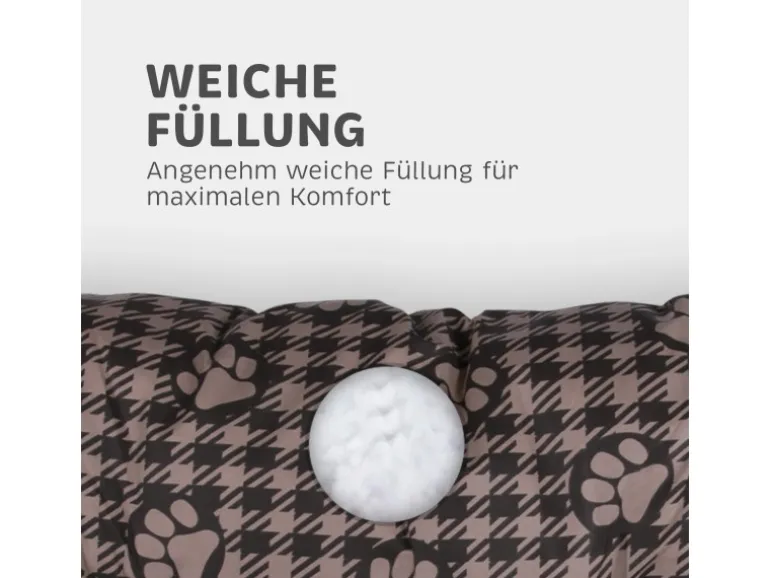 Bestlivings Hundekissen 40x60x15cm Braun Hundekorb Hundebett