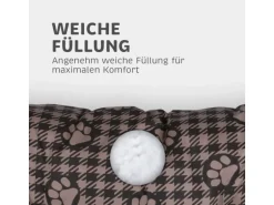 Bestlivings Hundekissen 60x80x15cm Braun Hundekorb Hundebett