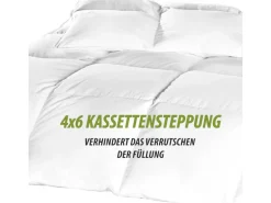 Bestlivings Kassettenbett - Daunen&Federdecke - 135 x 200 cm Inklusive Kissen
