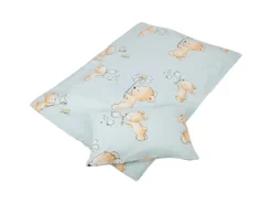 Bestlivings Kinder Bettwäsche 100 x 135 cm & 40 x 60 cm - Bärchen Blau