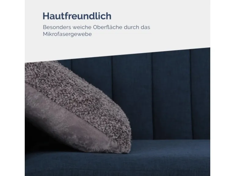 Bestlivings Kissenhülle Chenille 50 x 50 cm Anthrazit