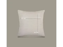 Bestlivings Kissenhülle Kordoptik 50 x 50 cm Creme