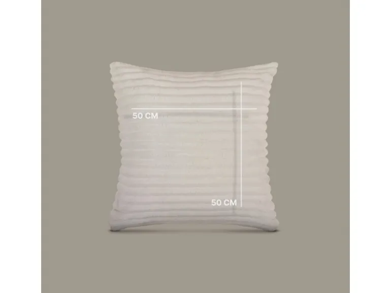 Bestlivings Kissenhülle Kordoptik 50 x 50 cm Creme