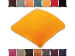 Bestlivings Kissenhülle Kuschel 60 x 60 cm Hellorange Ohne Füllung