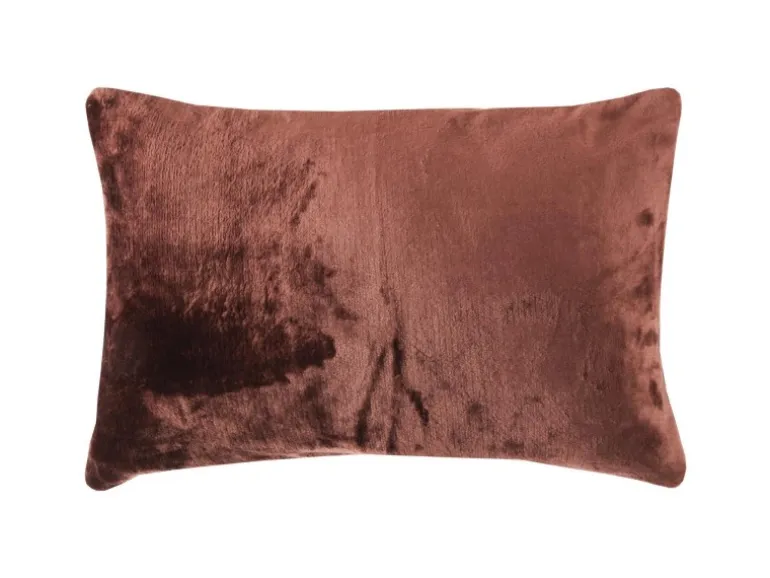 Bestlivings Kissenhülle Kuschel Kissenbezug mit Reißverschluss 40 x 60 cm Braun