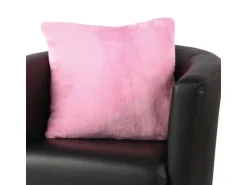Bestlivings Kissenhülle Kuschel Kissenbezug mit Reißverschluss 50 x 50 cm Rosa 2er Pack