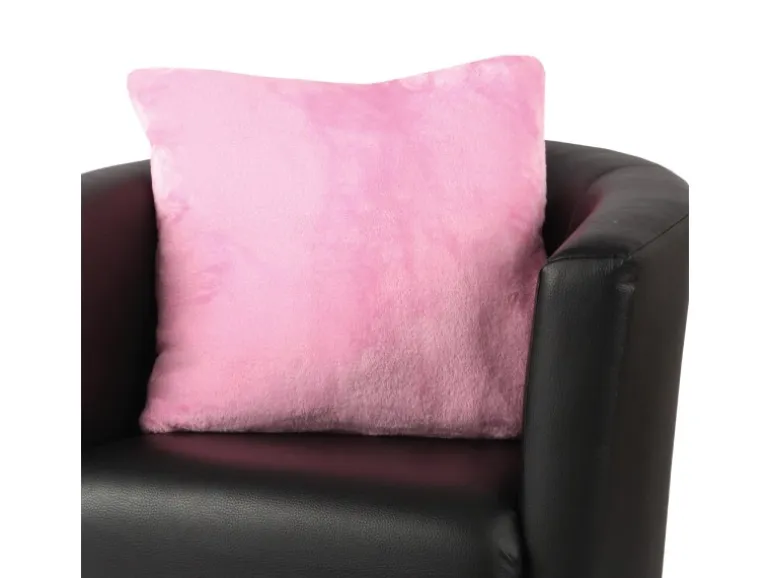 Bestlivings Kissenhülle Kuschel Kissenbezug mit Reißverschluss 50 x 50 cm Rosa 2er Pack