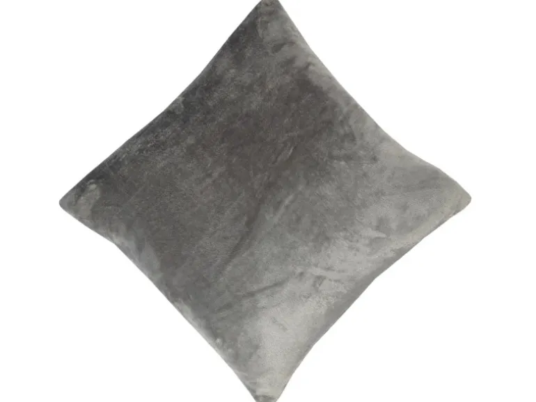 Bestlivings Kissenhülle Kuschel Kissenbezug mit Reißverschluss 45 x 45 cm Anthrazit