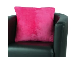 Bestlivings Kissenhülle Kuschel Kissenbezug mit Reißverschluss 50 x 50 cm Pink