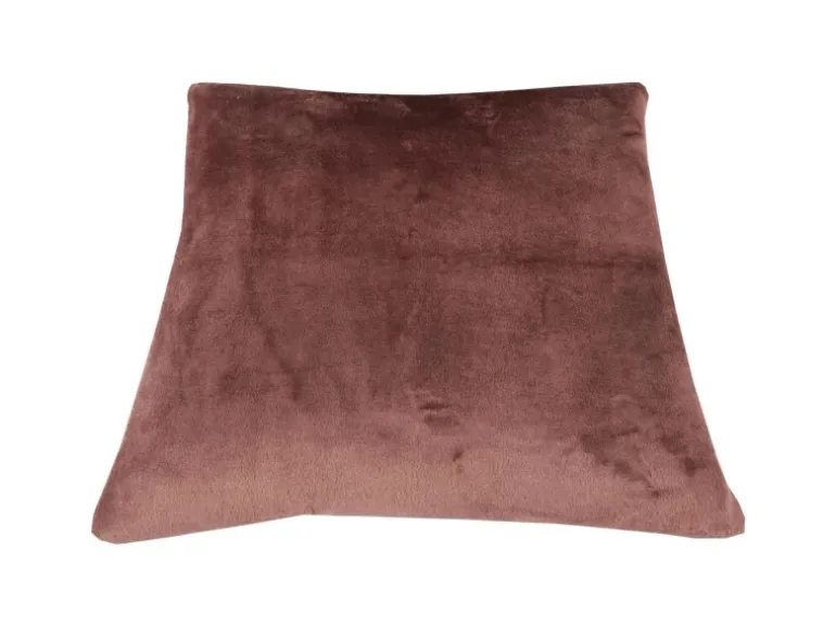 Bestlivings Kissenhülle Kuschel Kissenbezug mit Reißverschluss 50 x 50 cm Braun