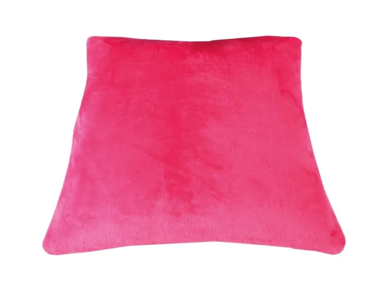 Bestlivings Kissenhülle Kuschel Kissenbezug mit Reißverschluss 40 x 40 cm Pink