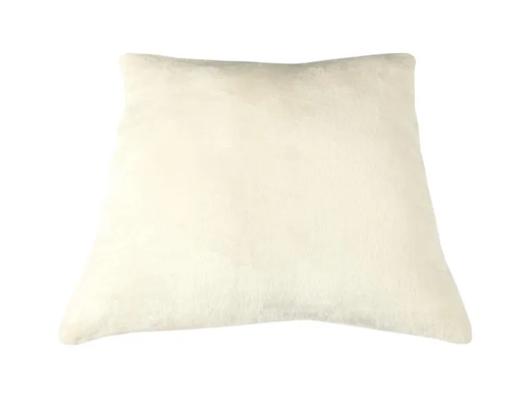 Bestlivings Kissenhülle Kuschel Kissenbezug mit Reißverschluss 60 x 60 cm Champagner 2er Pack
