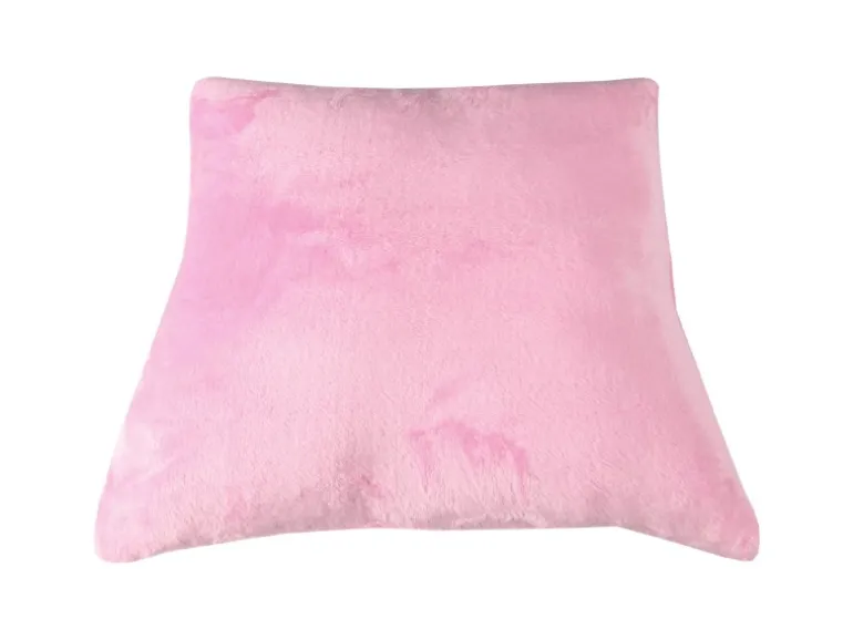 Bestlivings Kissenhülle Kuschel Kissenbezug mit Reißverschluss 50 x 50 cm Rosa
