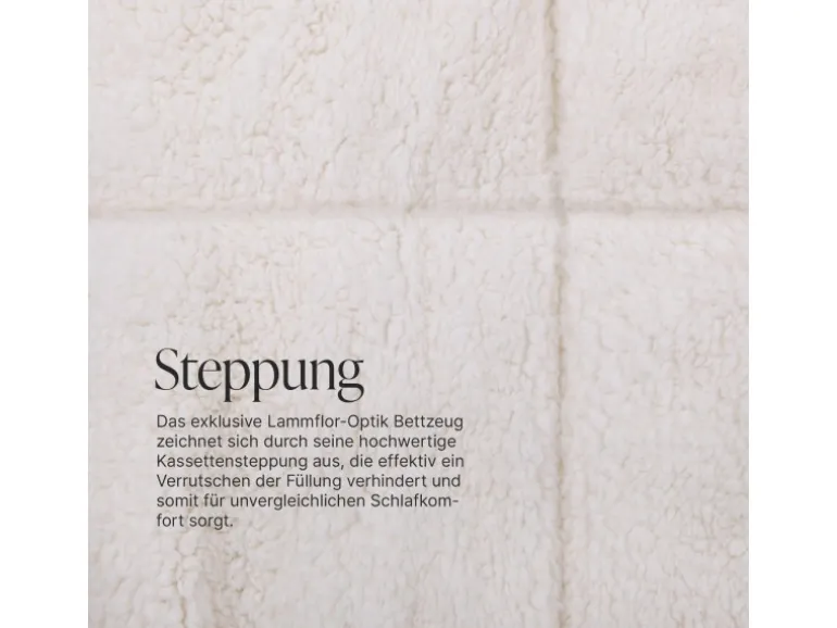 Bestlivings Kissenhülle Lammflor 80 x 80 cm Creme Inklusive Kissen