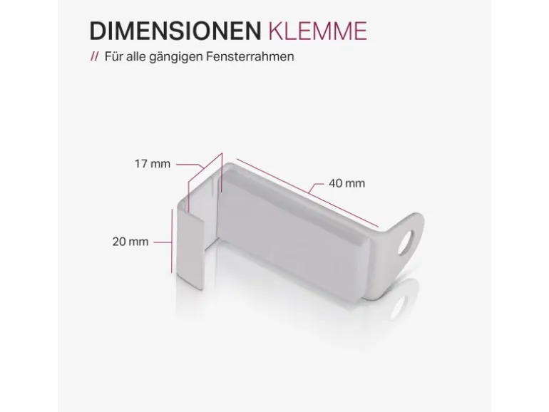 Bestlivings Klemmstange Spannvitrage Twist 60 bis 90 cm Weiß