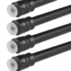 Bestlivings Klemmstangen mit Schraubtechnik Schwarz 40 bis 60 cm 4er Pack