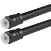 Bestlivings Klemmstangen mit Schraubtechnik Schwarz 80 bis 120 cm 2er Pack
